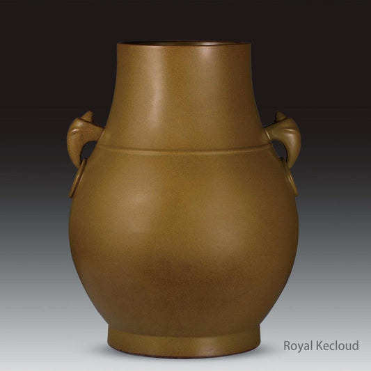 A Teadust-Glazed Hu-Form Vase