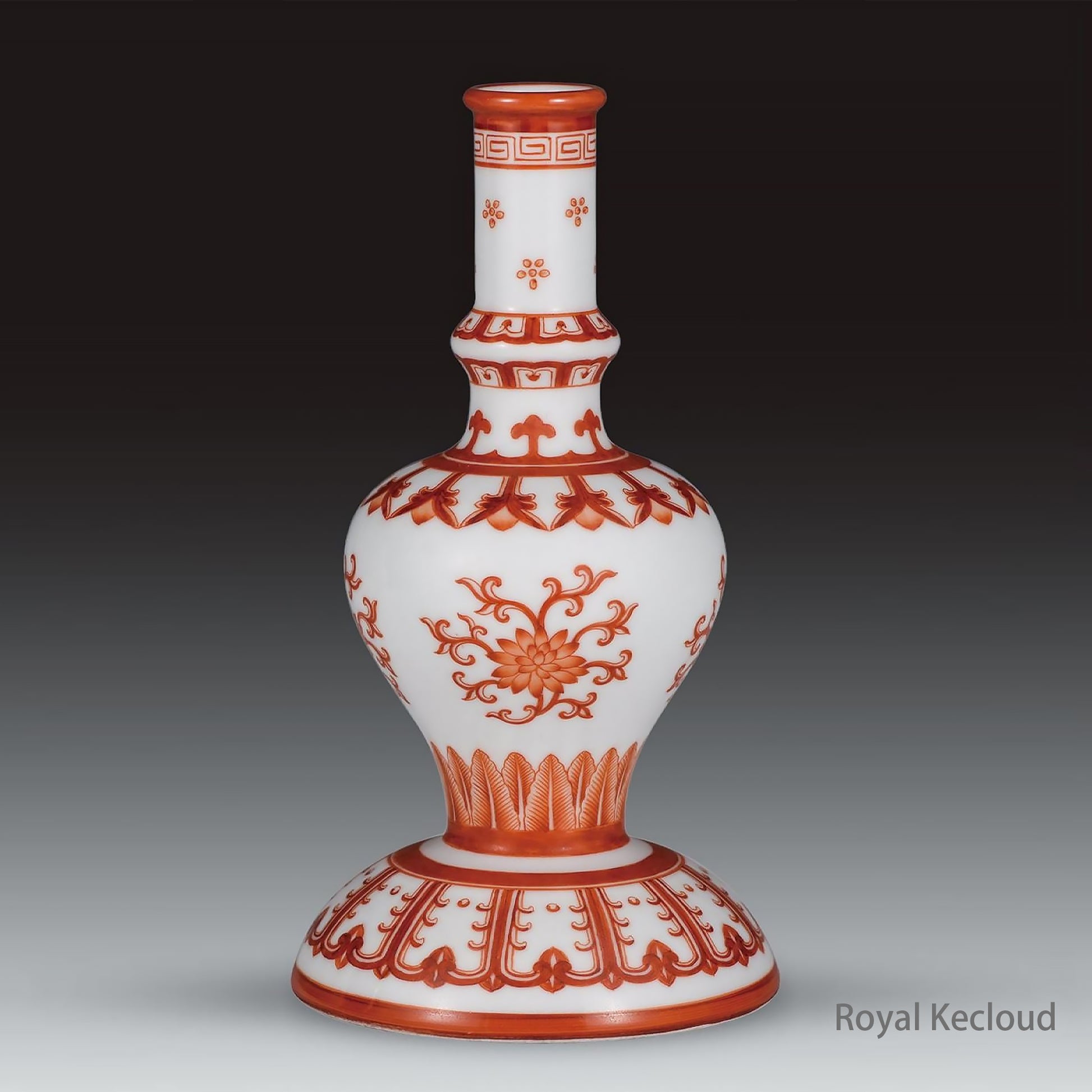 An Iron-red-Decorated 'Holy Water' Vase