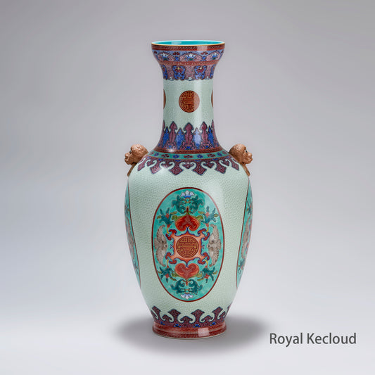 Qing Dynasty Royal Enamel Porcelain Vase